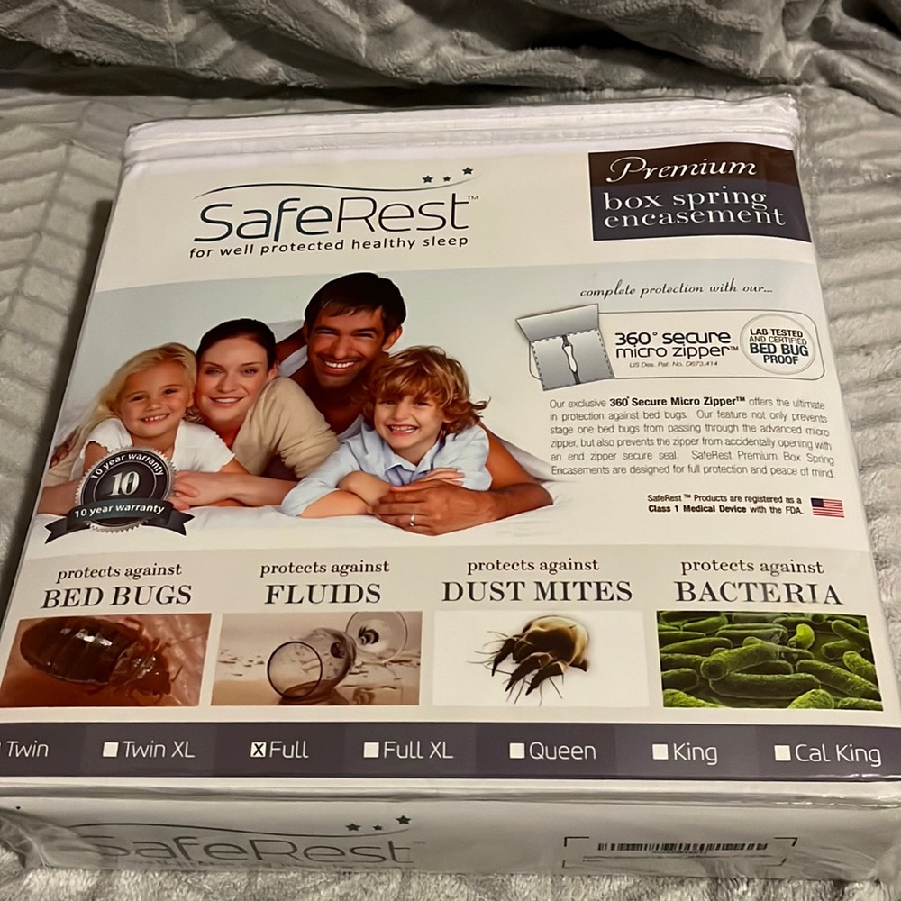 Safe Rest. Premium Box Spring cover.